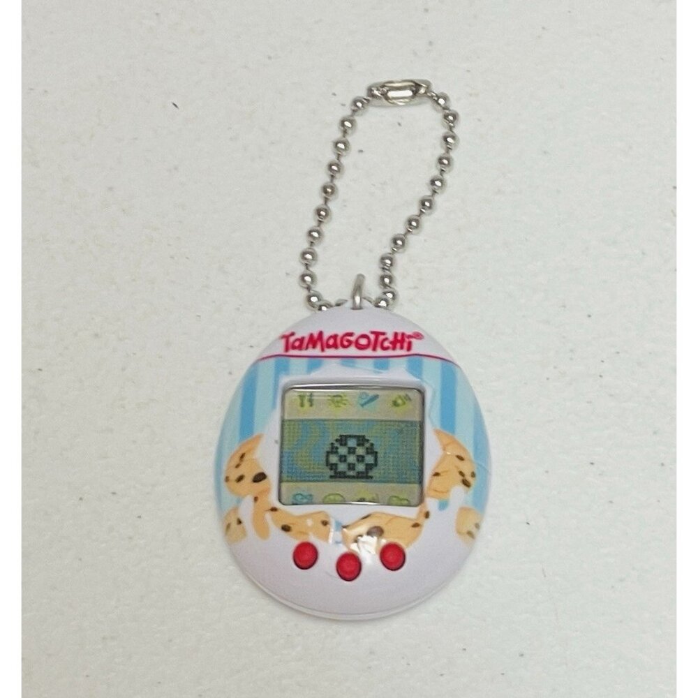 Bandai Tamagotchi Milk And Cookies Handheld Game Works! With New Battery